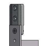 ) FM83 HM93 Finished Installed Lock For Radius or Flat Stile For Beveled Stile (shown) 2.