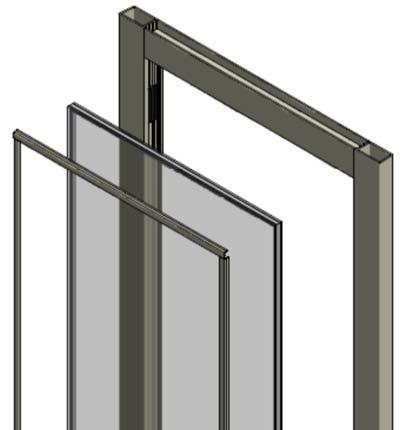 Section 3. Door Glass Installation B. With the Door Leaf Vertical NOTE: These steps describe glazing a door without a mid-rail.