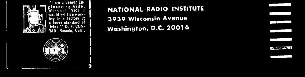 BY NATIONAL RADIO INSTITUTE 3939 Wisconsin Avenue Washington, D.C.