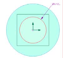 Draw a.125 diameter circle at the origin on workplane1. 7. Extrude the circle.