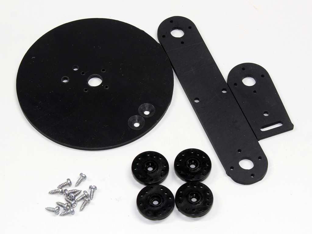 Now take the parts as shown above. The screws in your accessories pack may be in black colour.