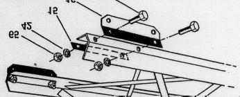 The nuts (12) and bolts (12) are packed in the carton containing tubes and Install the tower leg hinges and braces onto two tower legs as shown in Figure 4. Item No.