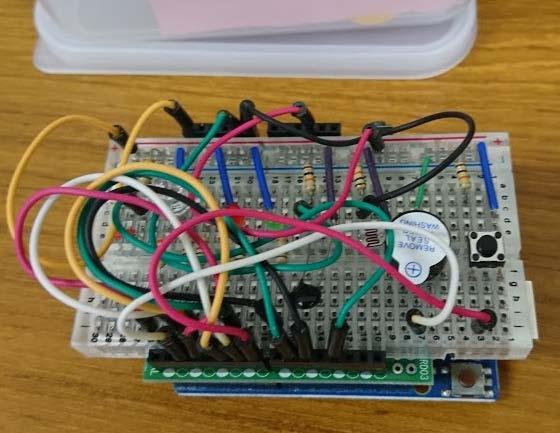Arduino shield(ext. board) with Bread board for EPICS training N.