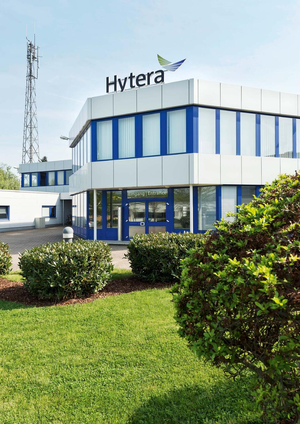 Professional mobile radio systems and terminals Hytera Mobilfunk GmbH is the only German manufacturer of