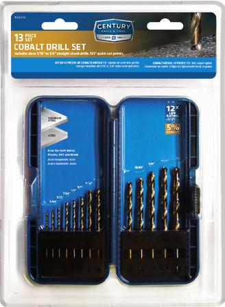 Drill & Tool Black Oxide Drill Bit 29 Piece Set 3/8" Reduced Shank 1/16" To 1/2" Drills U.S.A.