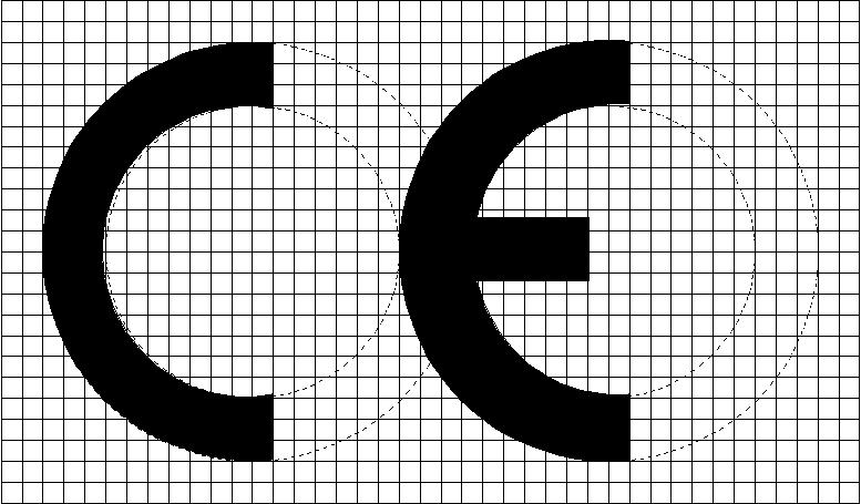 ANNEX XII CE MARKING OF CONFORMITY The CE conformity marking shall consist of the initials 'CE' taking the following form: - If the marking is reduced or enlarged the proportions given in the above