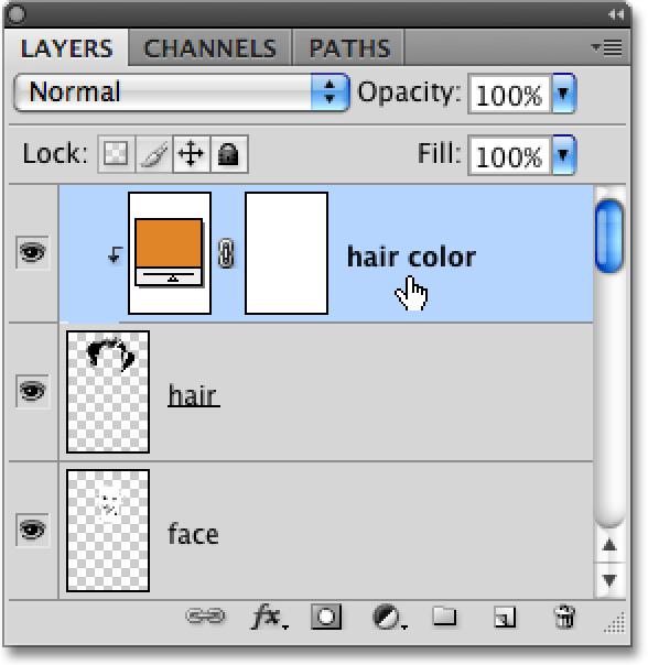 Holding down the Alt/Option key tells windows to bring up the New Layer icon for us before adding the solid color layer. Give your solid color layer a descriptive name.