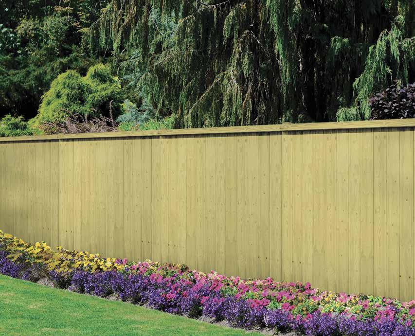 Halfmoon Gate (Pressure Treated) (Actual Size: 71" H x 37 3 8" L) Square Top Fence Panel 73000633 6ft. x 8ft.