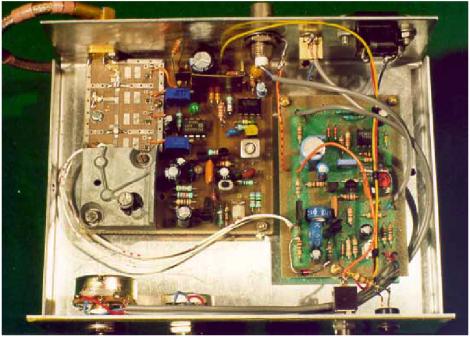 A 3cms 50mW DRO Stabilised GaSFET Transmitter Page 66 CQ-TV 181 1998 by the BATC The PSU section should mount on the other side by the RF amp DC inputs.