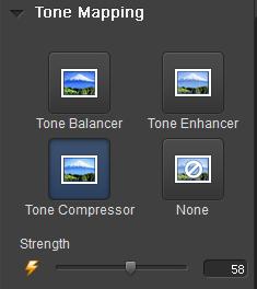 Keep in mind that global tone mapping does not take into consideration the position of each pixel or information about its surrounding pixels.