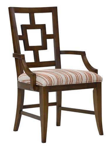 CLIN#: 3205 70744-20 CLIN#: 4203-WR 260-720 Arm Dining Chair W23 7/8 D24 3/4 H38 5/8 in. Arm height: 25 in.