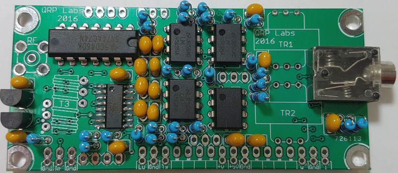 The transistors are supplied on a short strip of plastic card. You need to bend the centre pin to match the hole layout on the PCB.