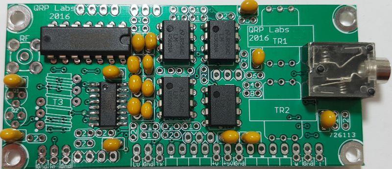 When finished soldering the wires, cut off the excess wire length with wire cutters. 4.7 1uF capacitors.