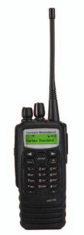 Digital Radio Series VXD-720 PORTABLE, VXD-7200 MOBILE AND VXD-R70 REPEATER Easily convert to digital with the VXD-720 conventional portable and VXD-7200 conventional mobile radios, providing the