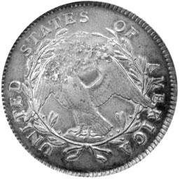 US dollars 22) WG &C over 4/9 in a flattened T-shaped dentate configuration on the obverse of a USA Flowing Hair (Small Eagle) dollar of 1795 (Fig. 16)