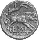 on two other silver coins that seem best attributed either to him or to his apparent successor Caratacus (c.ad 40 43?).