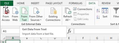Figura A-5: Excel nu face diferența între coloane Puteți încerca să schimbați setările dumneavoastră regionale, dar