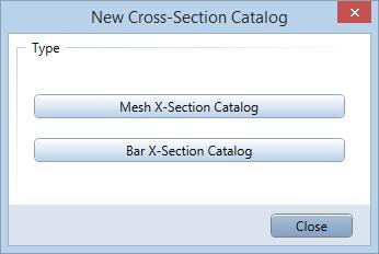 250 Cross-section catalogs Allplan 2018 Next, you will enter a new custom mesh.