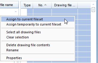 5 Click drawing file 101, press and hold down the SHIFT key and click drawing file 110. This selects drawing files 101 to 110.