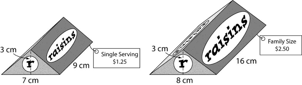 8. For the triangular prism shown: 5 cm 4 cm 8 cm A. Sketch the net. [1 Mark] 3 cm 8 cm 4 cm 3 cm 5 cm B. Calculate the surface area. [2 Marks] SA 32 24 40 6 6 SA 108 cm 2 9.