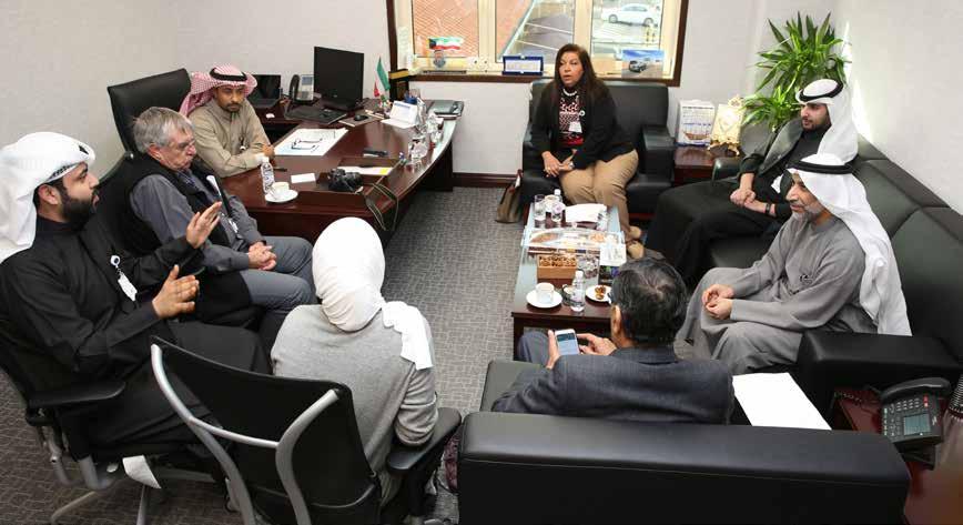 The Training & Career Development Group Walks the Talk SUBMITTED BY THE TRAINING & CAREER DEVELOPMENT GROUP T&CD Group Manager Qusai Al-Amer recently met with a delegation of T&CD Group employees who