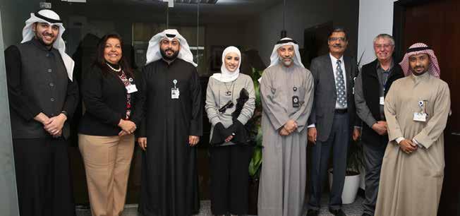 19 The Kuwaiti Digest T&CD Group Manager Qusai Al-Amer with members of his team. The T&CD Group is committed to Walk the Talk.