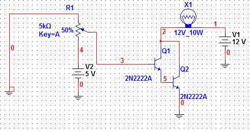 Super Alpha or the Darlington transistor In the Darlington circuit the gain of current in both transistors (altogether) is equal to the product of the gain factors of each transistor.
