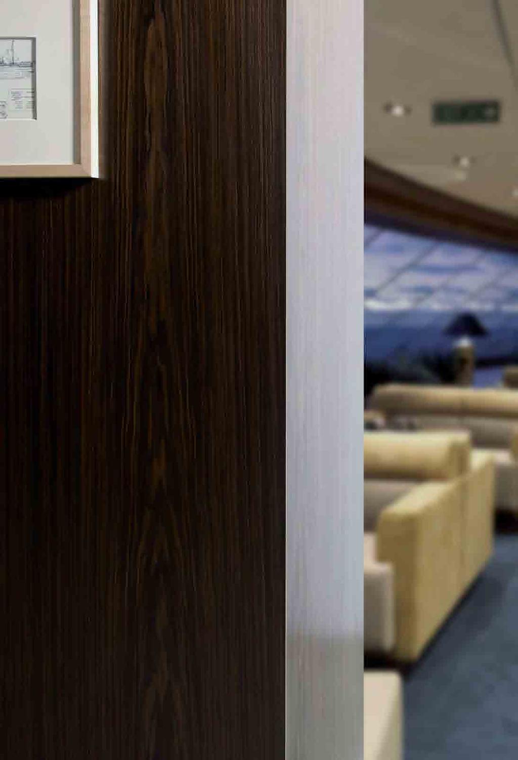 In auditoriums, restaurants, cruise ships and yachts, Formica Ligna is the perfect
