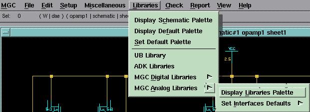 At the right side of the screen, you will see the palette as below. Please click on Generic Parts, you will see the generic analog parts as below.