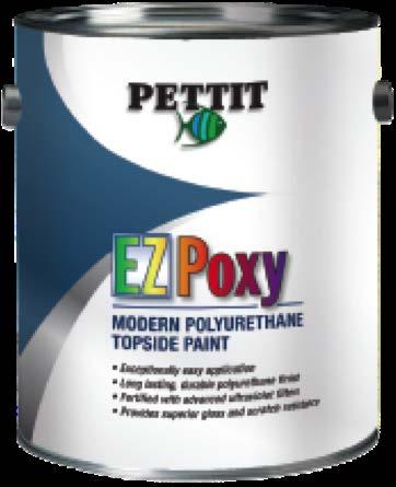 Easypoxy has a new EZ-Poxy label and is a modern, one-part polyurethane topside and deck enamel that offers brilliant shine and easy brushability.