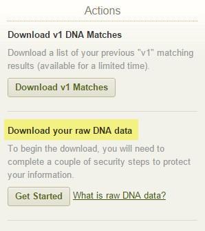 Download Your Raw Data Before you can upload your data to either website, you need to download your raw data from ancestry.com. Go to your DNA Home Page.