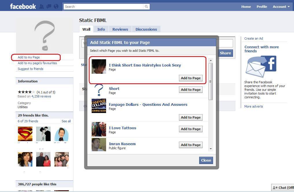 Simply head over to http://www.facebook.com/#!/apps/application.php?id=4949752878&v=wall& ref=ts and then click Add to page. The next thing to do is click the Add to Page button.