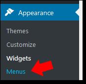 The first thing you ll need to do is navigate to the Menus section from within the Appearance menu on the left hand side of your admin panel as shown below: On this page you ll need to give your menu