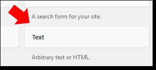 Select a Text widget & drag it into the location of where you want your opt-in form to