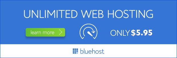 Why I recommend Bluehost: They offer low-cost, fast web-hosting. You get a free domain when you get your hosting.