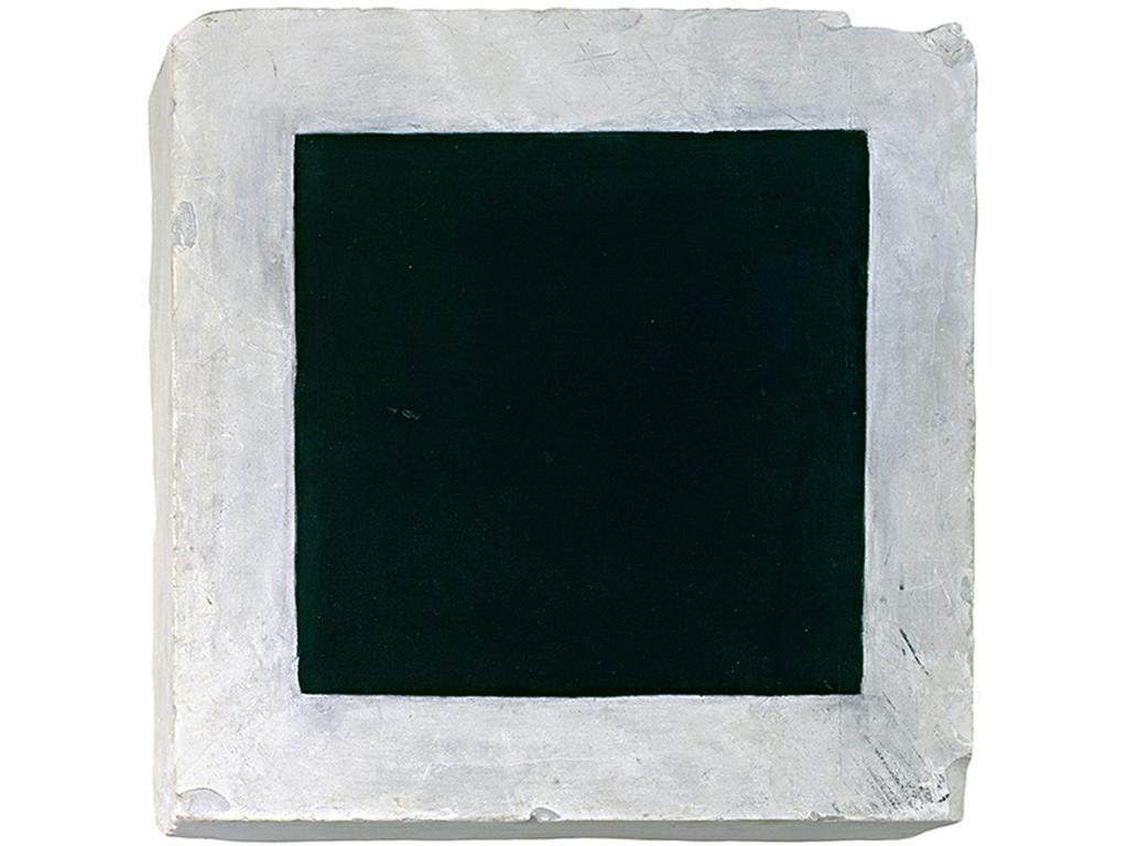 Kazimir Malevich, Black Square. ca. 1923 30. Oil on plaster, 14-1/2 14-1/2".