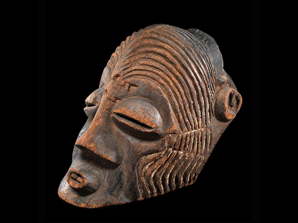 African dancing mask from Ulivira, Lake Tanganyika.