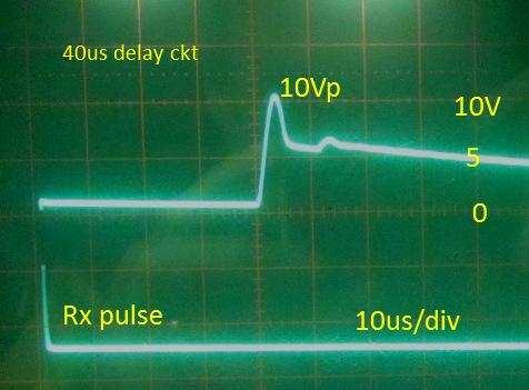 (TP discharges in 0.6us from 5 to 5V which is not relevant for the timing). The negative pulse on node 8 is only 50ns wide. Then, Ccap re-charges in 0µs to +0V via the coil.
