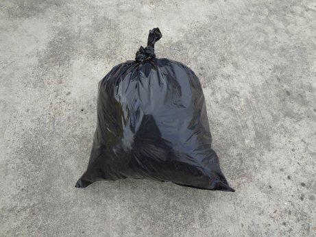 garbage bags (one