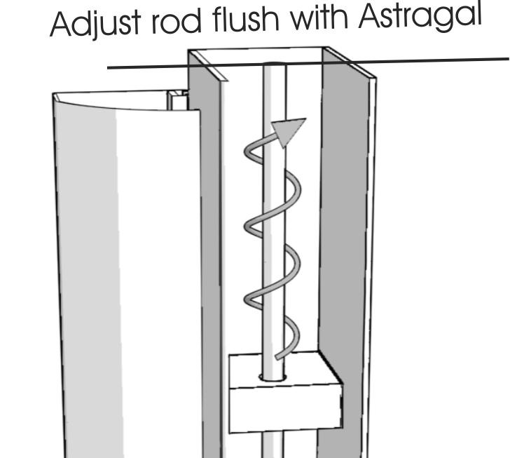 It is EXTREMELY important to identify the proper end of the Astragal to cut for your installation.