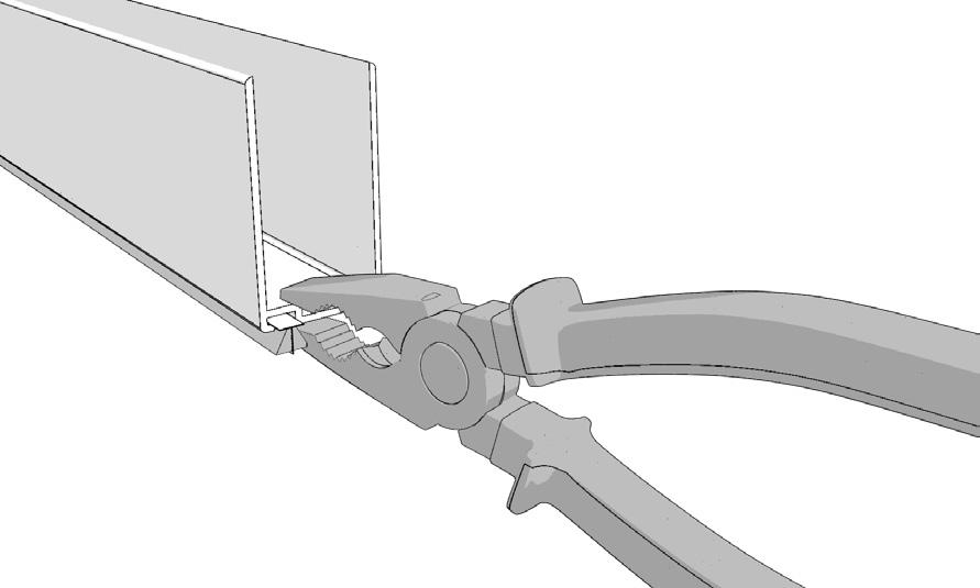 Step 8: Cut and Install Adjustable Bug Sweeps A: Close both doors. Measure both Bug Sweeps and cut to length (Fig 8A).