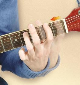 When playing the -based movable power chord, the chord you play depends on the name of the note played on the th string.