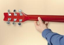 ou may also want to try moving your elbow closer to your body to change the angle that your hand approaches the strings on the fingerboard.