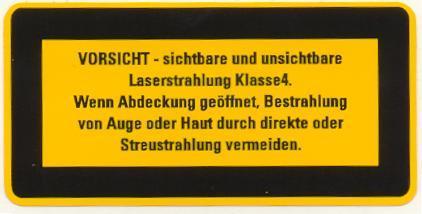 1.1.2 Label types German Label 1 Part no. 902107 Label 2 Part no.
