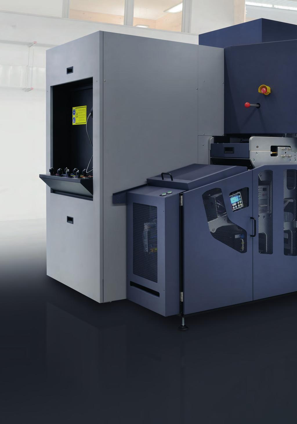 High Speed High Print Resolution Large Color Space Tau 330 RSC Boosts Your Business Tau 330 RSC is a digital UV inkjet labels and packaging printer with a print width of 330 mm (13 in.