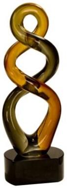 4-7//8 Wide & 3 Deep. Approx. plate size is 1-13/16 x 3-1/8 AGS21 13 Brown Twist Art Glass The Width at the widest point is 4-7/8.