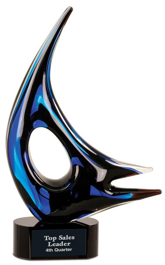 PREMIER ART GLASS Premier Crystal and Glass Art is handmade, so each piece may vary in coloration and size. It is mounted on a base and is individually packaged in a lined gift box.