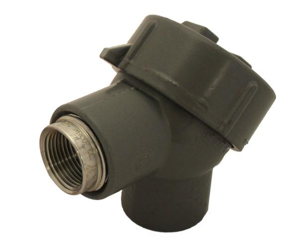 AAA-B 8200- - ELBOWS A A A B 2,5 Conduit Fitting Size Terminal Block Stainless steel elbows (models AAA=005 and 006 only) Coating Approvals IP Rating (Elbow) Copper-free aluminum elbows (all models
