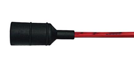 Cable-to-sensor connection made by means of tight friction fit between cable molded boot and sensor - does not use threads. Connector is fully potted to provide IP66 seal against moisture ingression.