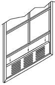 Just place vent in window track and close window to the top of the vent!